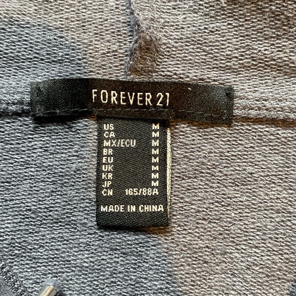 Forever 21 Women’s Grey 1/2 Zip Hoodie: Size Medium - Picture 8 of 10